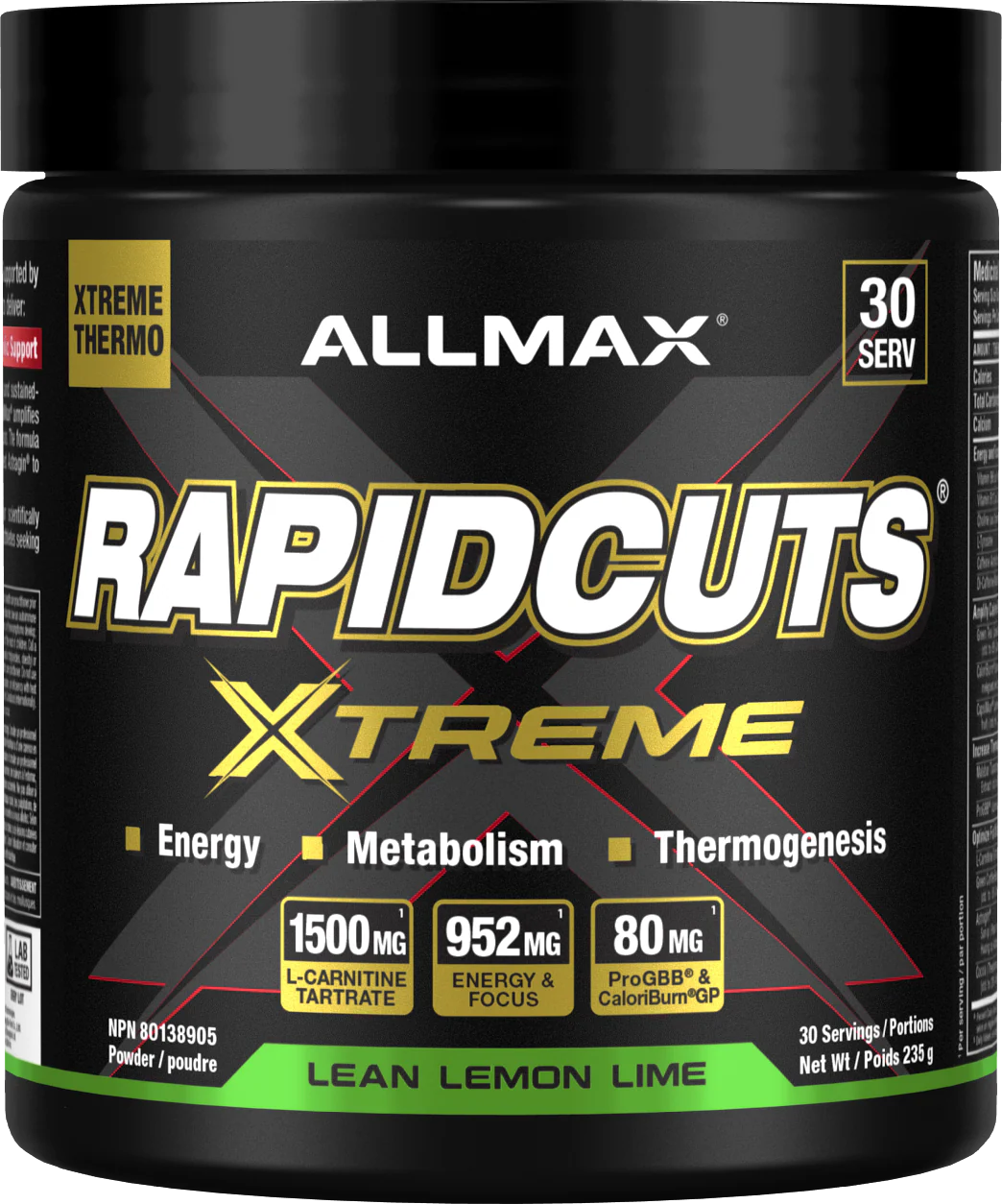 Allmax RapidCuts Xtreme 30 Servings - Image 2