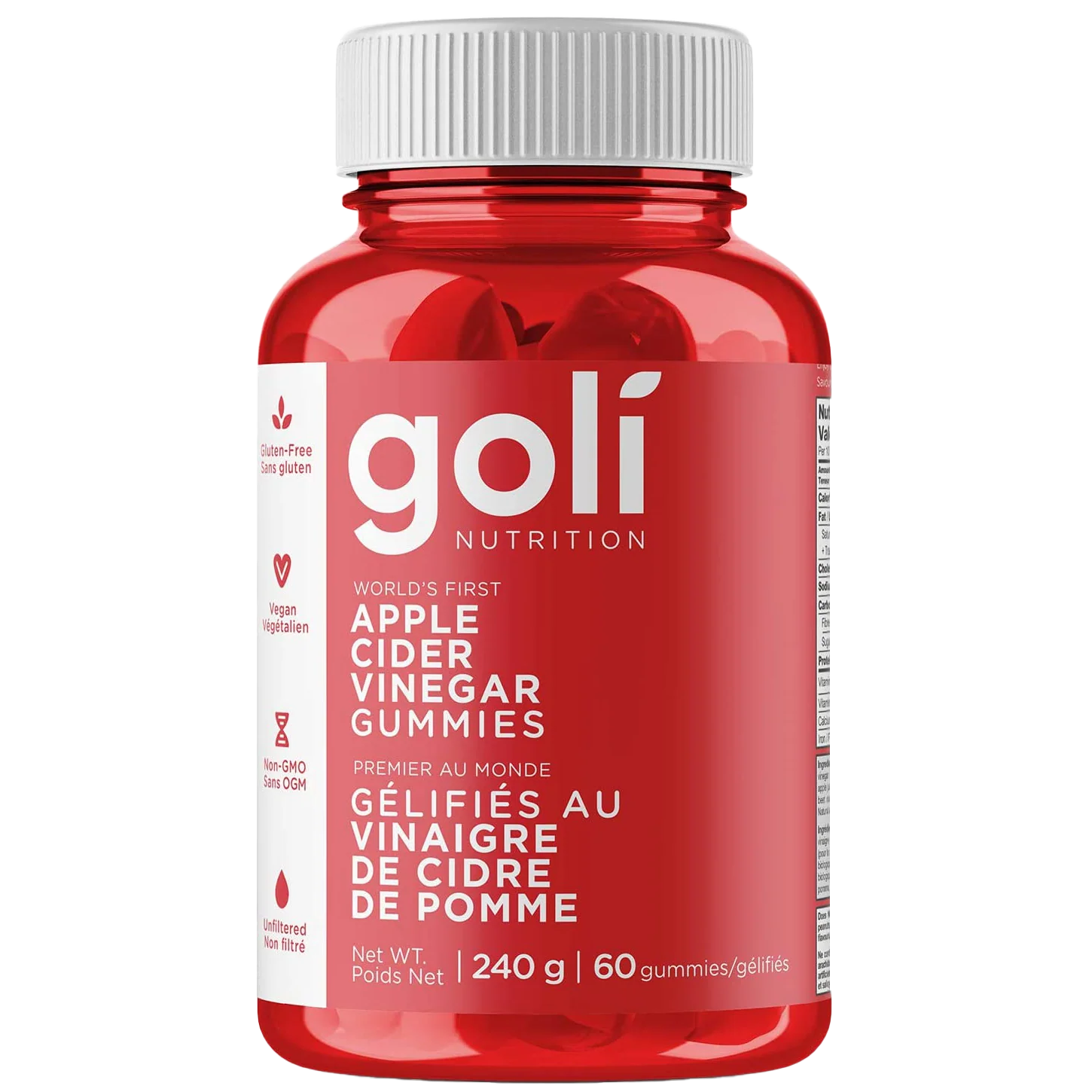 Goli Apple Cider Vinegar Gummies 60 Count
