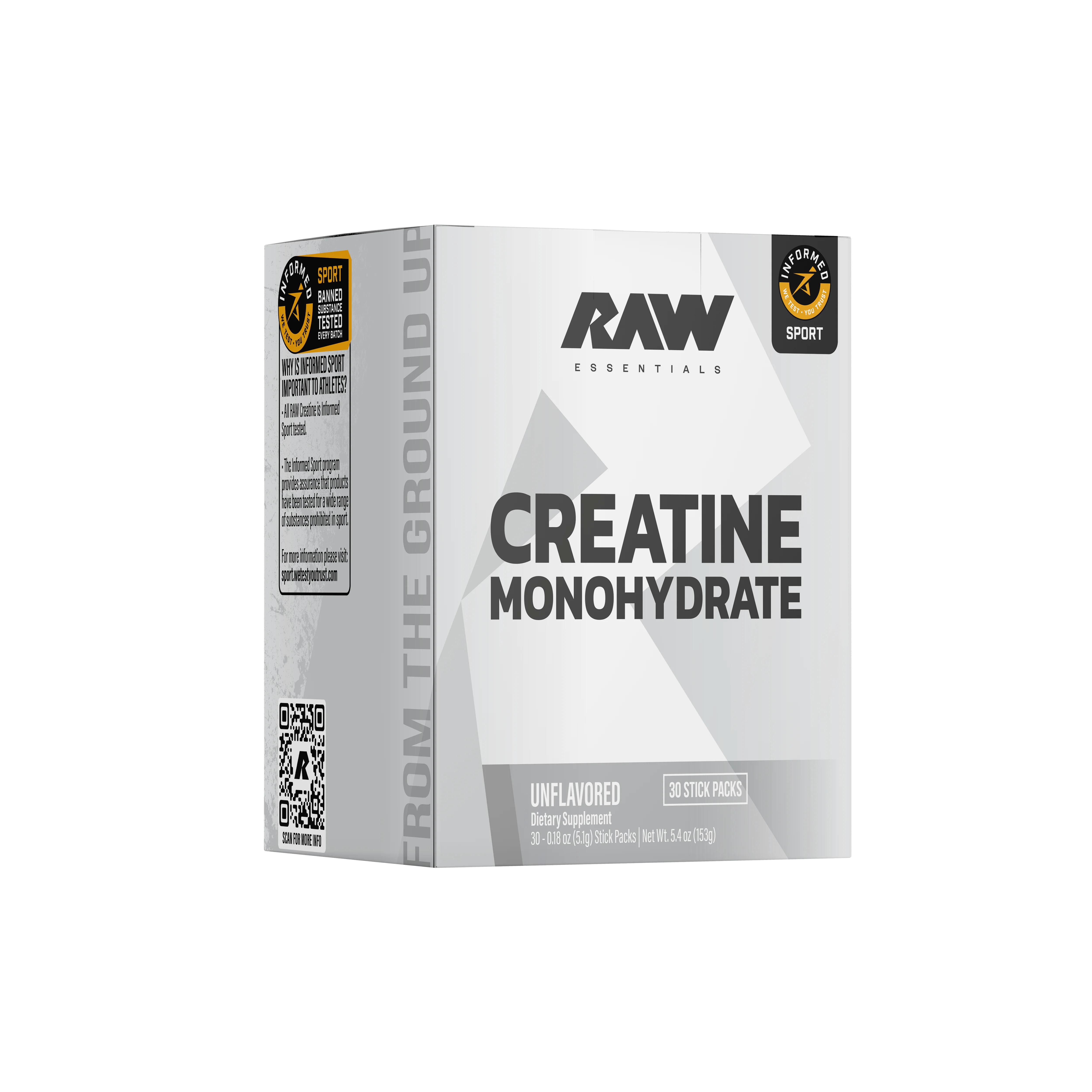Raw Creatine Sticks 30 Pack
